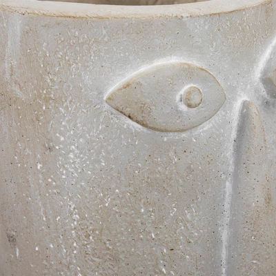 Northlight Large Abstract Face Ceramic Outdoor Garden Planter - 12.25" 8 Northlight Large Abstract Face Ceramic Outdoor Garden Planter - 12.25" - Image 6