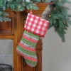 Northlight 19" Red And Green Rustic Lodge Christmas Stocking -Home decor GUEST 33caa02d 43de 4b08 859d a5099306a209
