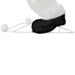 Northlight Lighted Snowman With Snowball Outdoor Christmas Decoration - 36.25" - Clear Lights -Home decor GUEST 348d4899 54fc 4deb b6e3 76d8051422db