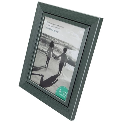 Northlight Contemporary Rectangular Picture Frame - For A 8" X 10" Photo - Gray And Black 4 Northlight Contemporary Rectangular Picture Frame - For A 8" X 10" Photo - Gray And Black - Image 2
