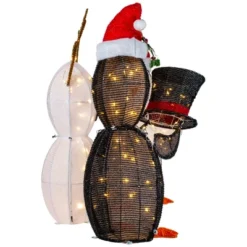 Northlight LED Lighted Penguins Building Snowman Outdoor Christmas Decoration - 35" - Set Of 3 -Home decor GUEST 36299c3d 2003 4197 a243 9f55cd15ffac