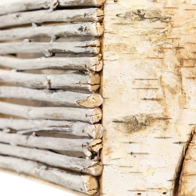 Northlight Wooden Log And Twig Flower Box Planters - 11.75" - Set Of 2 8 Northlight Wooden Log And Twig Flower Box Planters - 11.75" - Set Of 2 - Image 6