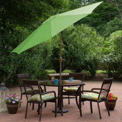 Northlight 9ft Outdoor Patio Market Umbrella With Hand Crank And Tilt, Lime Green 4 Northlight 9ft Outdoor Patio Market Umbrella With Hand Crank And Tilt, Lime Green - Image 2