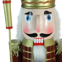 Northlight 48" Burgundy And White Wooden Christmas Nutcracker King With Scepter 9 Northlight 48" Burgundy And White Wooden Christmas Nutcracker King With Scepter -Home decor GUEST 380c0034 5225 40e9 9df8 2839d95d7f8b