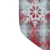 Northlight 18-Inch Red And White Plaid Faux Fur Christmas Stocking With Snowflake -Home decor GUEST 390ebbe8 8e2e 4746 bac3 585145eee2af