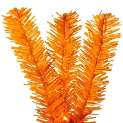 Northlight Pre-Lit Medium Artificial Pine Christmas Tree - 3' - Orange - Clear Lights 12 Northlight Pre-Lit Medium Artificial Pine Christmas Tree - 3' - Orange - Clear Lights -Home decor GUEST 39b5b8ee d64e 4c19 ade3 2062a25a965a
