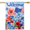 Northlight Welcome Patriotic Floral Outdoor House Flag 40" X 28" 2 Northlight Welcome Patriotic Floral Outdoor House Flag 40" X 28" -Home decor GUEST 3b0f20aa dd2f 43a4 a4dd f99358713dff