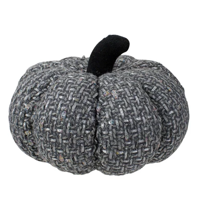 Northlight 7.5" Gray Knitted Fall Harvest Tabletop Pumpkin 3 Northlight 7.5" Gray Knitted Fall Harvest Tabletop Pumpkin