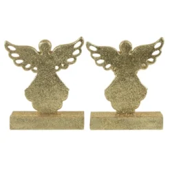 Northlight Angel Glittered Christmas Stocking Holders - 5.5" - Gold - Set Of 2 11 Northlight Angel Glittered Christmas Stocking Holders - 5.5" - Gold - Set Of 2 -Home decor GUEST 3c60750f 85a7 4bb5 b69e 9d5addc0d479