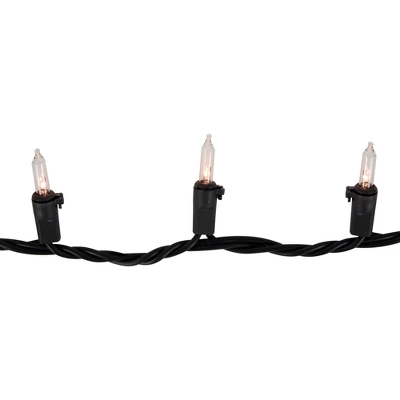 Northlight Mini Incandescent Christmas Lights - Clear - 20.25' Black Wire - 100ct 5 Northlight Mini Incandescent Christmas Lights - Clear - 20.25' Black Wire - 100ct - Image 3
