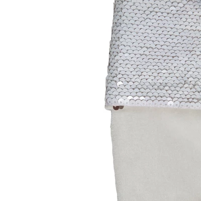 Northlight 20" Gold And White Reversible Sequin Cuff Christmas Stocking 6 Northlight 20" Gold And White Reversible Sequin Cuff Christmas Stocking - Image 4