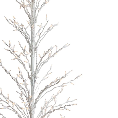 Northlight 6' Prelit Artificial Christmas Tree White Lighted Cascade Twig Outdoor Decoration - Clear Lights 11 Northlight 6' Prelit Artificial Christmas Tree White Lighted Cascade Twig Outdoor Decoration - Clear Lights - Image 9