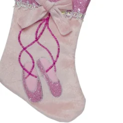 Northlight 14" Pink And Silver Ballerina Shoes Christmas Stocking With Glitter Cuff And Bow 7 Northlight 14" Pink And Silver Ballerina Shoes Christmas Stocking With Glitter Cuff And Bow -Home decor GUEST 406ff5ec 07a8 4bb3 9972 c4504720d12f