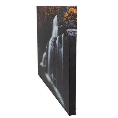 Northlight 23.5" Natures Woods Autumn Waterfall Scene Canvas Wall Art 3 Northlight 23.5" Natures Woods Autumn Waterfall Scene Canvas Wall Art