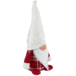 Northlight 9.5" Red And White Plaid Boy Gnome Christmas Decoration -Home decor GUEST 41bf3633 e512 4592 a373 e020a87197a3