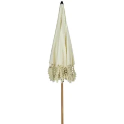 Northlight Outdoor Macrame Boho Beach Market Umbrella With Tilt - 6.5' - Cream 15 Northlight Outdoor Macrame Boho Beach Market Umbrella With Tilt - 6.5' - Cream -Home decor GUEST 422b0493 8489 40ac 8d0e 116005edacf5