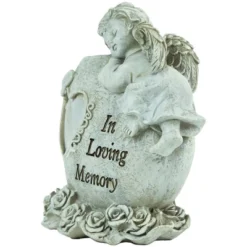 Northlight 6.5" Religious "In Loving Memory" Sleeping Angel Bereavement Outdoor Patio Garden Statue - Gray 8 Northlight 6.5" Religious "In Loving Memory" Sleeping Angel Bereavement Outdoor Patio Garden Statue - Gray -Home decor GUEST 43e42a30 9a5f 401c adcd 7df1325aa923