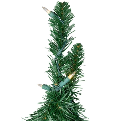 Northlight Pre-Lit Pencil Alpine Artificial Christmas Tree - 5' - Clear Lights 8 Northlight Pre-Lit Pencil Alpine Artificial Christmas Tree - 5' - Clear Lights - Image 6