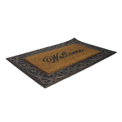Northlight Brown And Black Swirled Rectangular Welcome Doormat 35" X 23" 3 Northlight Brown And Black Swirled Rectangular Welcome Doormat 35" X 23"