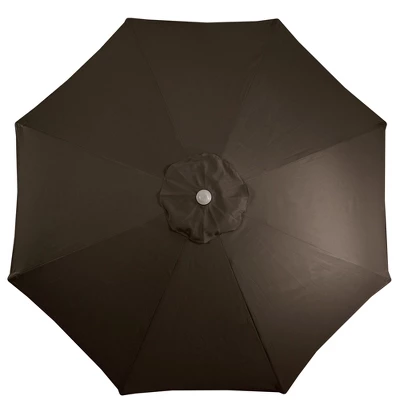 Northlight 9' Octagon Outdoor Patio Market Umbrella With Hand Crank And Tilt - Brown/Black 5 Northlight 9' Octagon Outdoor Patio Market Umbrella With Hand Crank And Tilt - Brown/Black - Image 3