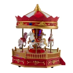 Northlight 9.25" LED Lighted Animated And Musical Carousel Christmas Village Display Piece 10 Northlight 9.25" LED Lighted Animated And Musical Carousel Christmas Village Display Piece -Home decor GUEST 46079143 9aa8 4b2a 9456 b72caabc6c8a