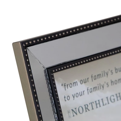 Northlight Black And Silver Mirrored Photo Frame For 8" X 10" Photo 5 Northlight Black And Silver Mirrored Photo Frame For 8" X 10" Photo - Image 3