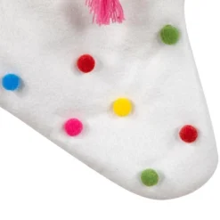 Northlight 20" White Christmas Stocking With Multicolor Pom-Poms And Tassels 9 Northlight 20" White Christmas Stocking With Multicolor Pom-Poms And Tassels -Home decor GUEST 46a9dc12 18e5 41e8 bf86 1b492a3b7ae7