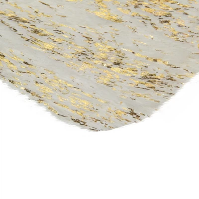 Northlight 20" Cream And Gold Wood Grain Pattern And Faux Fur Christmas Stocking 4 Northlight 20" Cream And Gold Wood Grain Pattern And Faux Fur Christmas Stocking - Image 2