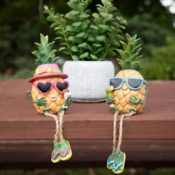 Northlight 9.5" Tropical Pineapple Boy With Dangling Legs Figurine -Home decor GUEST 49331966 40dc 417b 9107 ee806578b045