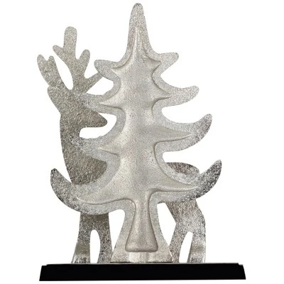 Northlight Reindeer And Pine Tree Christmas Stocking Holder - 7" 6 Northlight Reindeer And Pine Tree Christmas Stocking Holder - 7" - Image 4