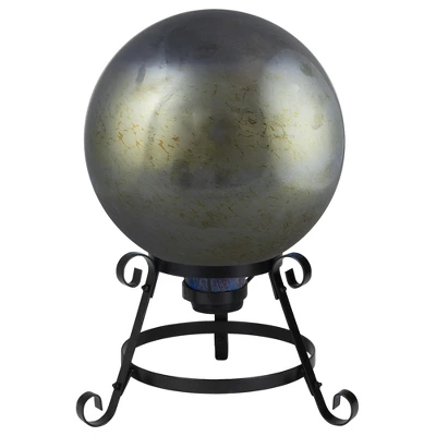 Northlight 10" Mercury Glass Metallic Mirrored Outdoor Garden Gazing Ball 4 Northlight 10" Mercury Glass Metallic Mirrored Outdoor Garden Gazing Ball - Image 2