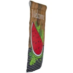 Northlight Welcome Watermelon Slice Spring Outdoor Garden Flag 12.5" X 18" -Home decor GUEST 4ad76bc3 0a63 4c6f 9c77 dd0eca61b32c