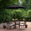 Northlight 10' X 6.5' Outdoor Patio Market Umbrella With Hand Crank - Black -Home decor GUEST 4b780010 bbc3 4e7a b8f2 bbe6b43f6583