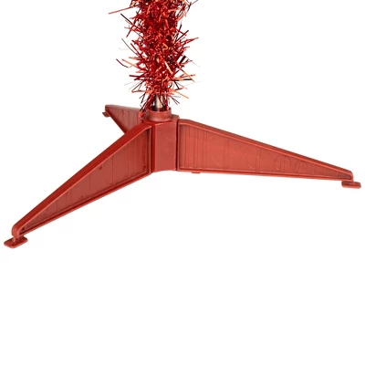 Northlight Pre-Lit Artificial Tinsel Christmas Tree - 3' - Red - Clear Lights 8 Northlight Pre-Lit Artificial Tinsel Christmas Tree - 3' - Red - Clear Lights - Image 6
