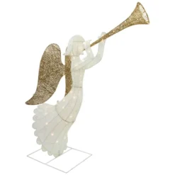 Northlight Lighted Glittered Trumpeting Angel Outdoor Christmas Decoration - 48" - Clear Lights -Home decor GUEST 4c94ea23 7bf4 4fd4 b357 833e167c61f0