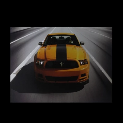 Northlight Fiber Optic And LED Lighted 2013 Ford Mustang Boss 302 Canvas Wall Art 12" X 15.75" 4 Northlight Fiber Optic And LED Lighted 2013 Ford Mustang Boss 302 Canvas Wall Art 12" X 15.75" - Image 2
