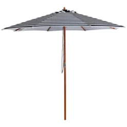 Northlight Striped Outdoor Patio Market Umbrella With Wooden Pole - 8.5' - Blue And White 11 Northlight Striped Outdoor Patio Market Umbrella With Wooden Pole - 8.5' - Blue And White -Home decor GUEST 4f3b10a3 534d 4102 a019 d32db033e1e3