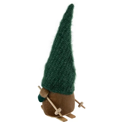 Northlight Skiing Gnome With Snowflake Knitted Hat Christmas Decoration - 12.5" 6 Northlight Skiing Gnome With Snowflake Knitted Hat Christmas Decoration - 12.5" - Image 4