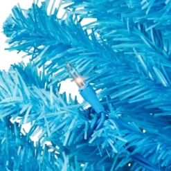 Northlight Pre-Lit Medium Artificial Pine Christmas Tree - 4' - Sky Blue - Clear Lights -Home decor GUEST 505f1c20 a87a 4cf3 9562 f98aae92dea1