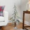 Northlight Pre-Lit Flocked Battery Operated Alpine Artificial Christmas Tree - 3' - Clear LED Lights 1 Northlight Pre-Lit Flocked Battery Operated Alpine Artificial Christmas Tree - 3' - Clear LED Lights -Home decor GUEST 50cf904d 1abf 470d b331 83bc7ed71783