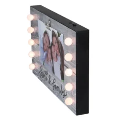 Northlight LED Lighted Faith & Family Picture Frame With Clip - 4" X 6" -Home decor GUEST 50ef826e 0fed 4b6f a40c 75afec4a63a4