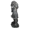 Northlight 18" Pre-Lit Black Solar Powered LED Girl With Cell Phone Outdoor Garden Statue -Home decor GUEST 5194c8de d3e1 4b7b 9833 8bcff67d0b0e