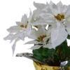 Northlight 17" Potted White Artificial Poinsettia Christmas Arrangement -Home decor GUEST 526350c5 08cb 43fd 8b8d 38a6507111eb