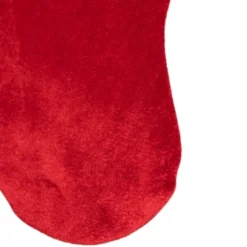 Northlight 20" Red And White Velveteen Santa Claus Belt Buckle Christmas Stocking -Home decor GUEST 53c6782a 0021 404c 8fdc 84ca29b30144