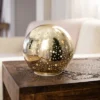 Northlight LED Lighted Stars Glass Globe Christmas Decoration - 6" - Gold