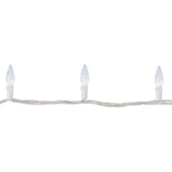 Northlight 70-Count Pure White LED Faceted C6 Christmas Lights, 23 Ft White Wire 10 Northlight 70-Count Pure White LED Faceted C6 Christmas Lights, 23 Ft White Wire -Home decor GUEST 53e68ab1 7541 4e61 bd30 500222999d9d