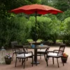 Northlight 8.85ft Outdoor Patio Lotus Umbrella With Hand Crank, Terracotta 2 Northlight 8.85ft Outdoor Patio Lotus Umbrella With Hand Crank, Terracotta -Home decor GUEST 54037c7e 018a 49c9 b639 ead034fba990