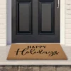 Northlight Natural Coir "Happy Holidays" Christmas Doormat 18" X 30" -Home decor GUEST 54125043 9ba0 4321 ba9a 9f4d7a9c03ab