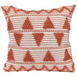 Northlight 20" Orange And Cream Handloom Woven Outdoor Square Throw Pillow 11 Northlight 20" Orange And Cream Handloom Woven Outdoor Square Throw Pillow -Home decor GUEST 5473b6e4 2b60 4e2d 8775 283548659173