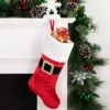 Northlight 20" Red And White Velveteen Santa Claus Belt Buckle Christmas Stocking 1 Northlight 20" Red And White Velveteen Santa Claus Belt Buckle Christmas Stocking -Home decor GUEST 55a07700 1cc1 45f8 98cb 543c508518dc
